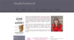 Desktop Screenshot of claudiahammond.com